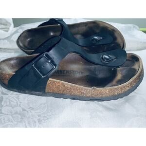 BIRKENSTOCK Women's Gizeh Birko-Flor Sandal size 39 leather Germany 8 US